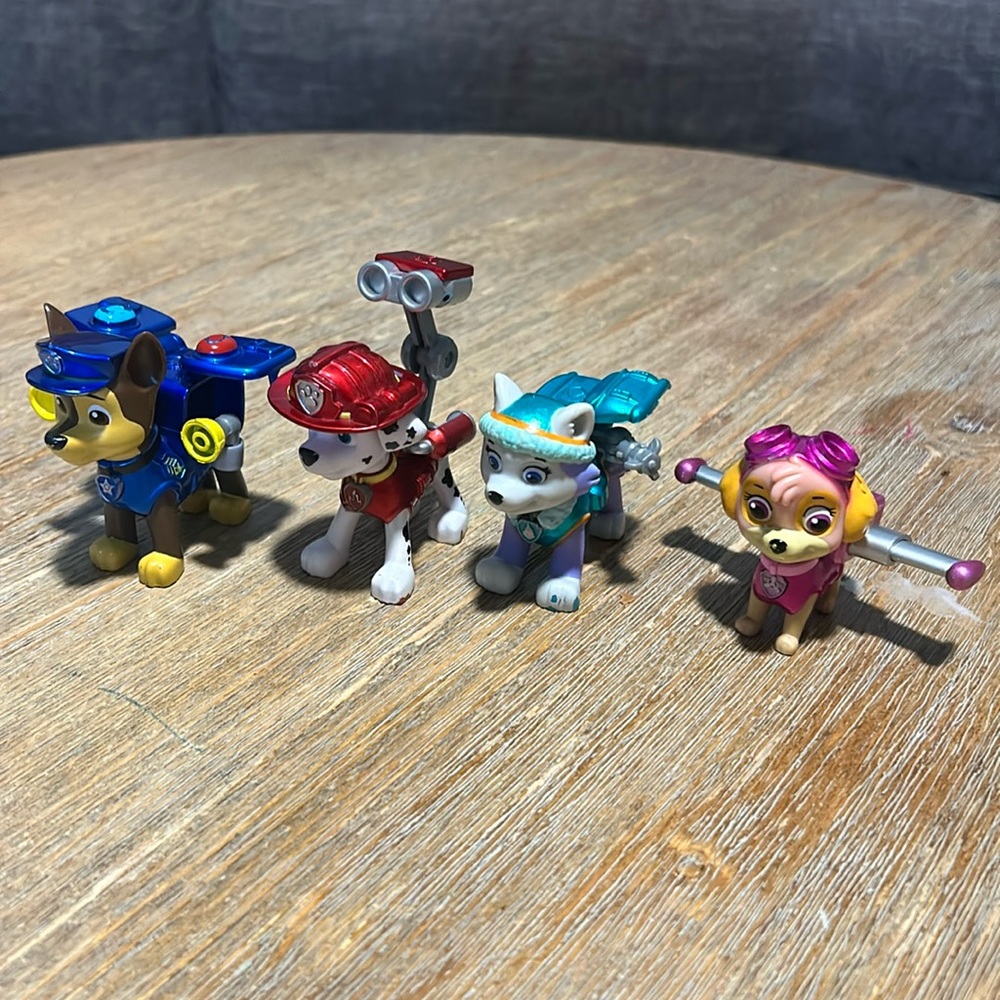 Paw Patrol Figurines LIMITED EDITION Metallic Series